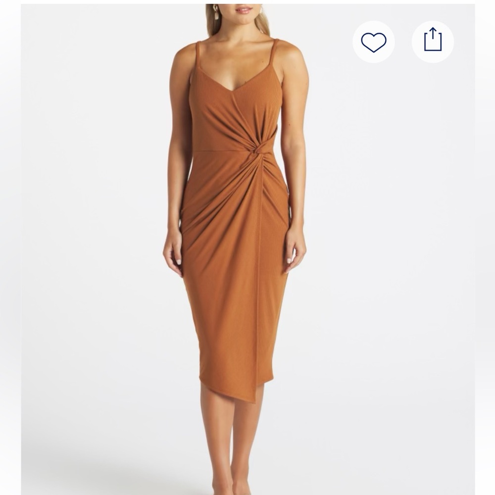 Nine Britton | Vivienne Knit Fitted Midi Dress | Size Small